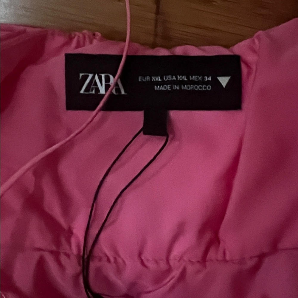 Zara NWT voluminous pink bow back dress xxl - Picture 4 of 10